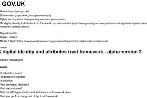 UK digital identities framework v2